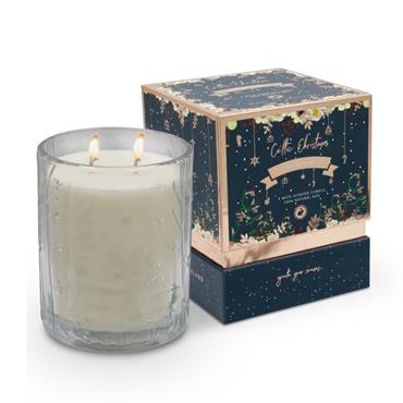 CELTIC CANDLE CELTIC CANDLE DOUBLE WICK NOLLAIG SHONA CANDLE